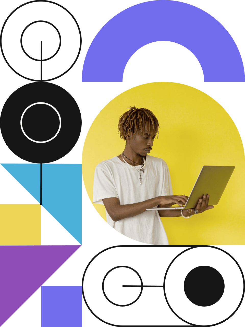laptop proffessional colorful design